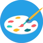 paint android application logo